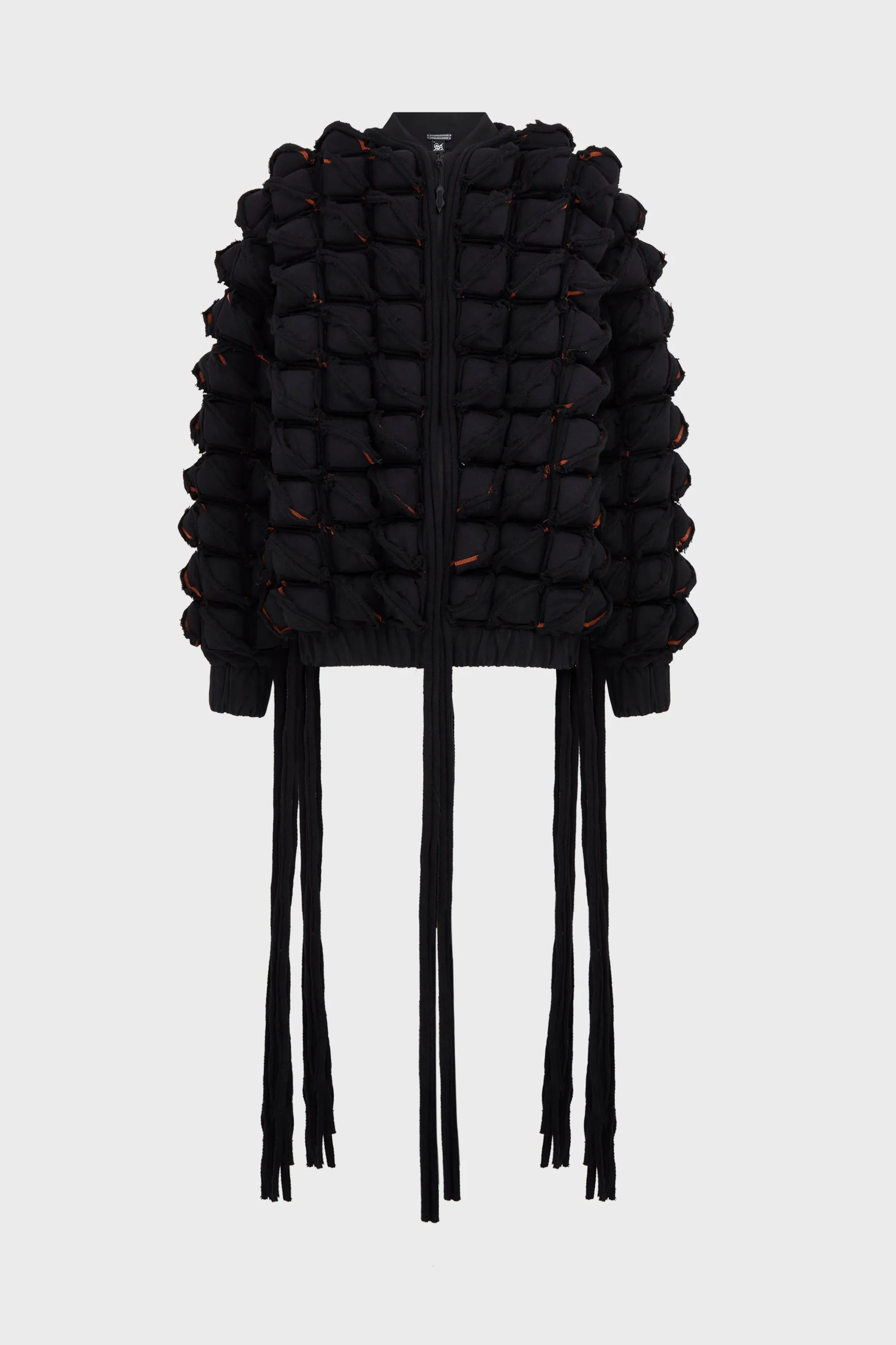 SPIKED DEFENCE COAT WITH FRINGING