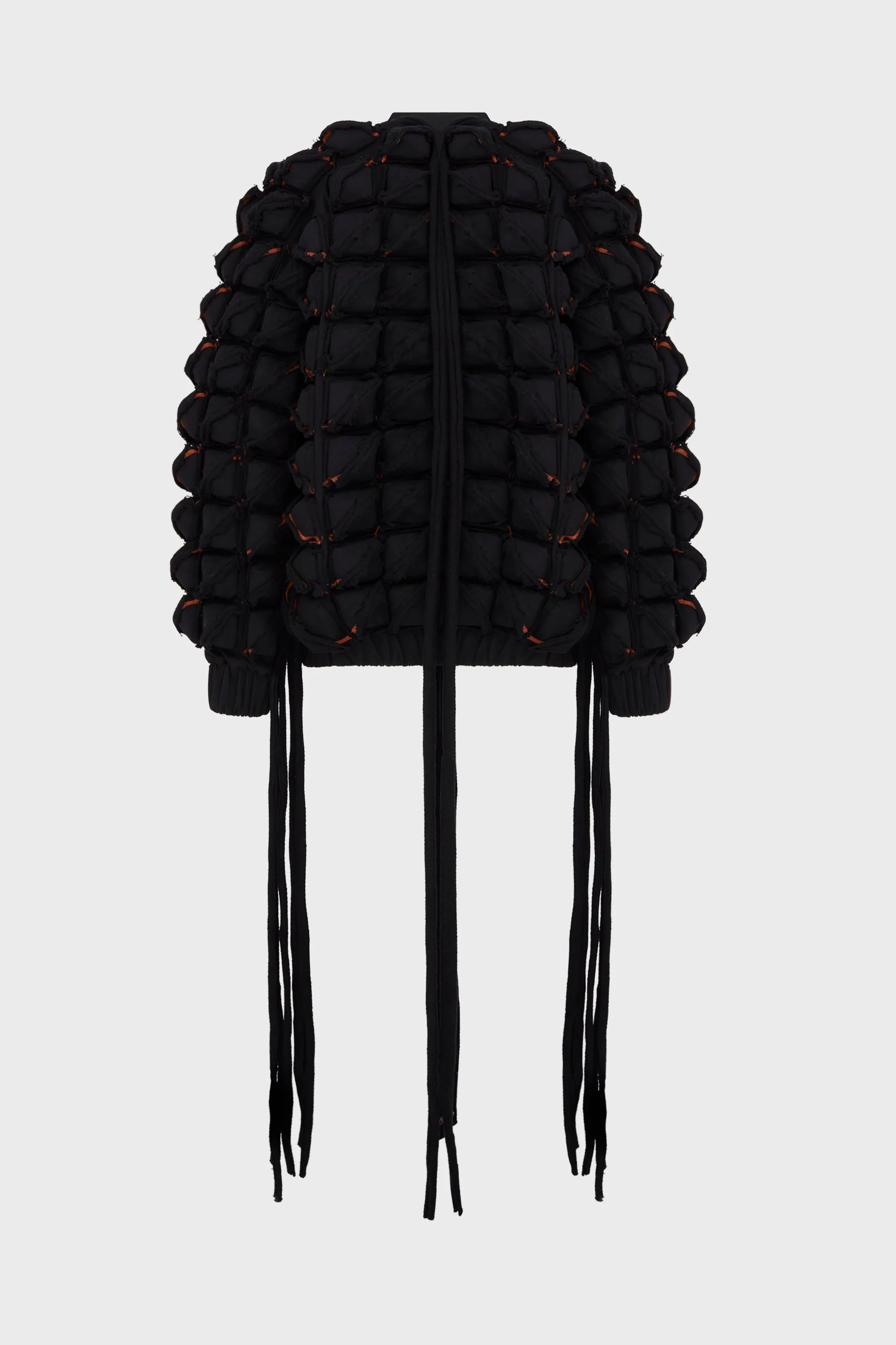 SPIKED DEFENCE COAT WITH FRINGING