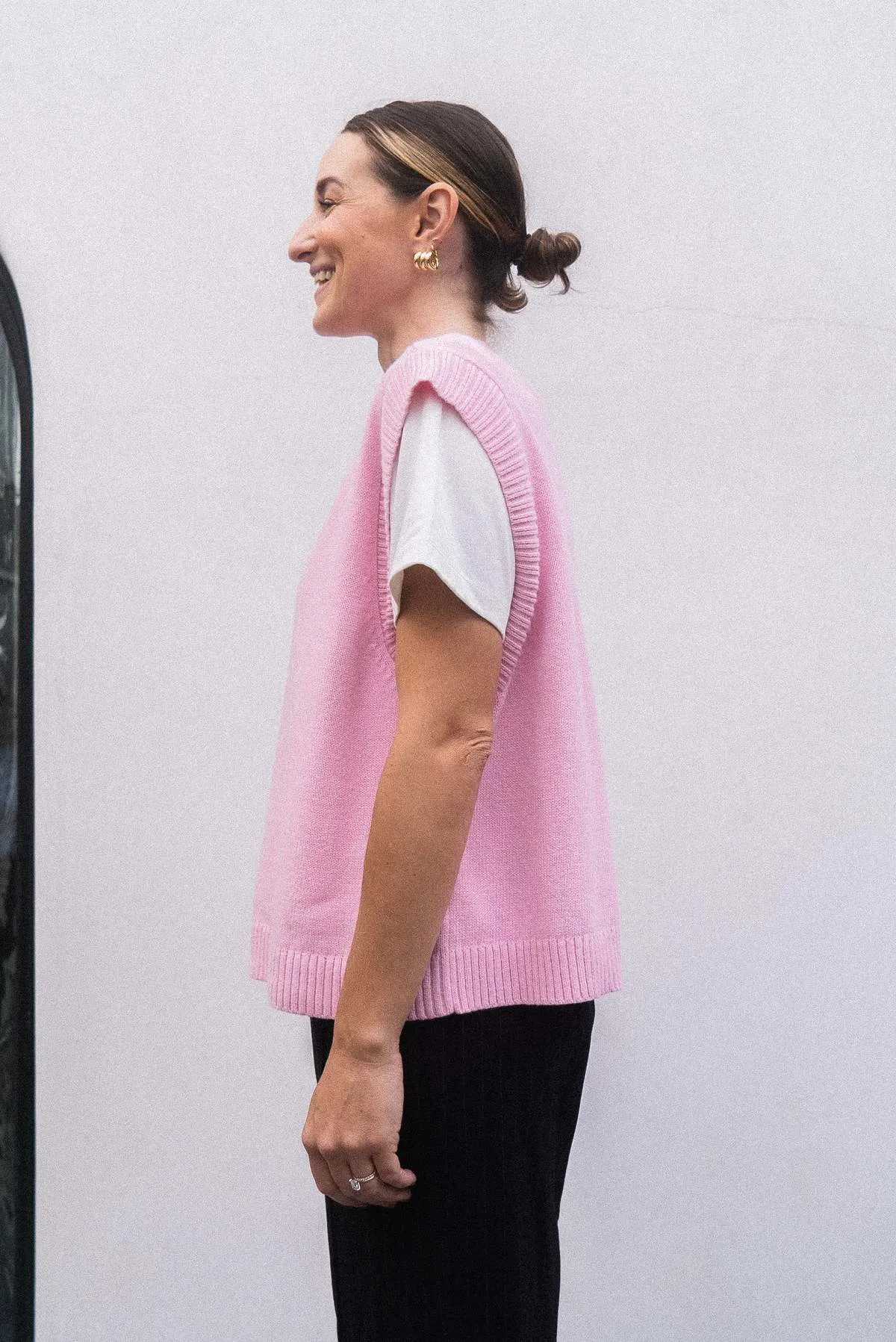 Stellar Sweater Vest - Peony