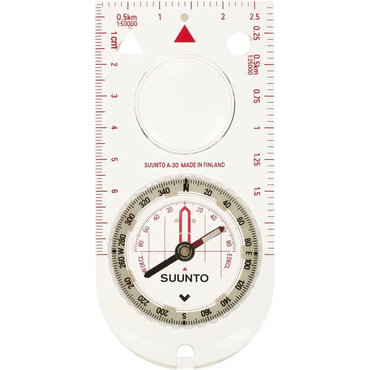 SUUNTO A-30 Compass: Compact, hiking compass with luminous markings in low light