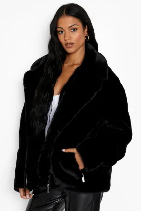 Tall Luxe Faux Fur Coat