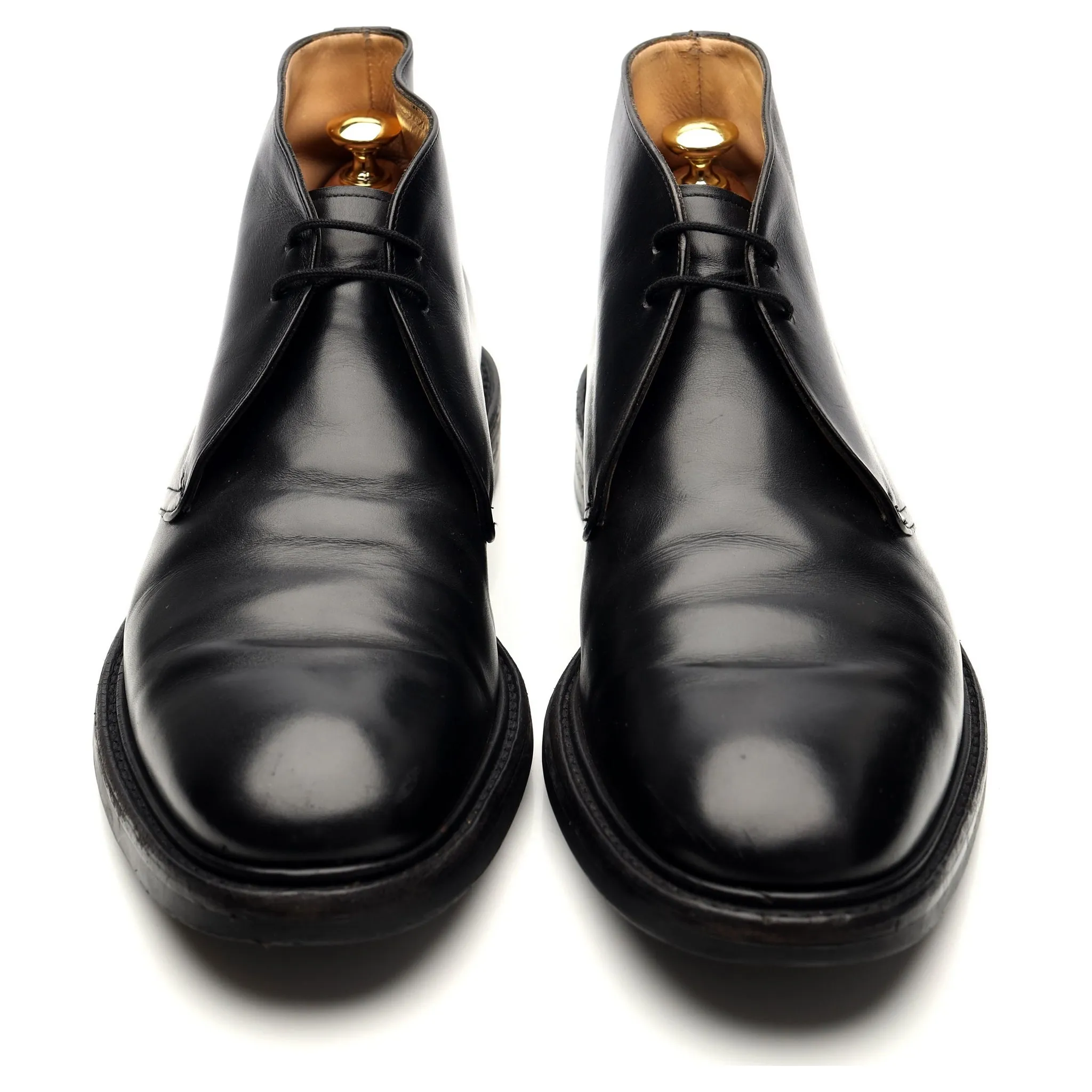 'Tasmania' Black Leather Chukka Boots UK 9 F