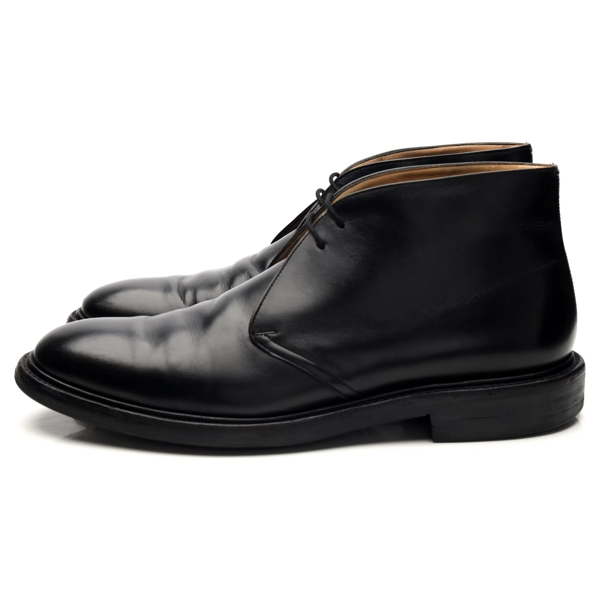 'Tasmania' Black Leather Chukka Boots UK 9 F