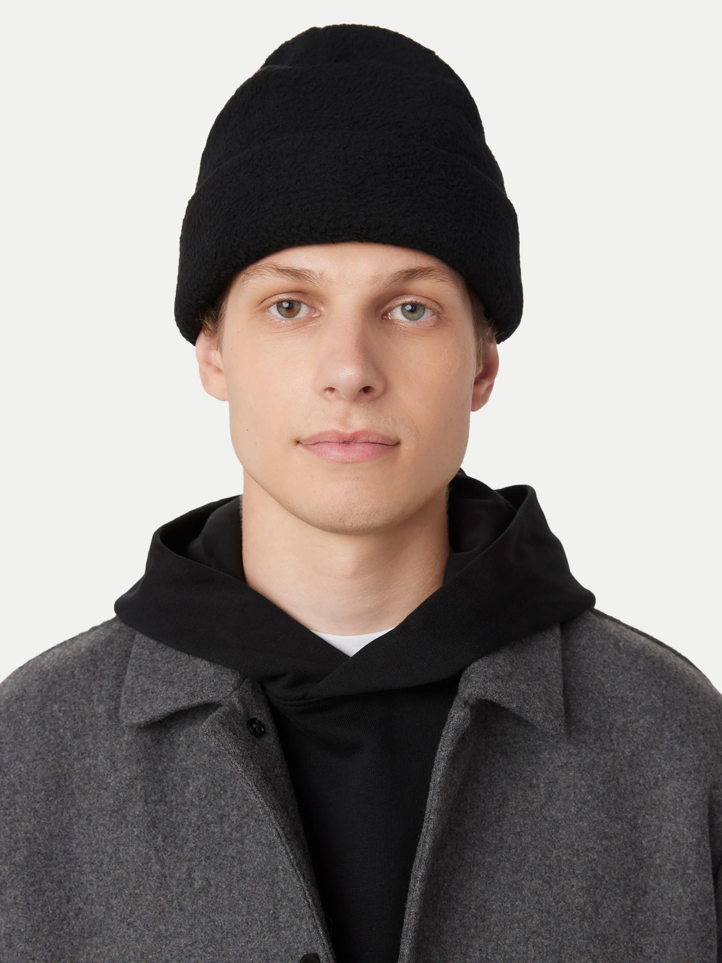 The Polar Fleece Beanie in Black