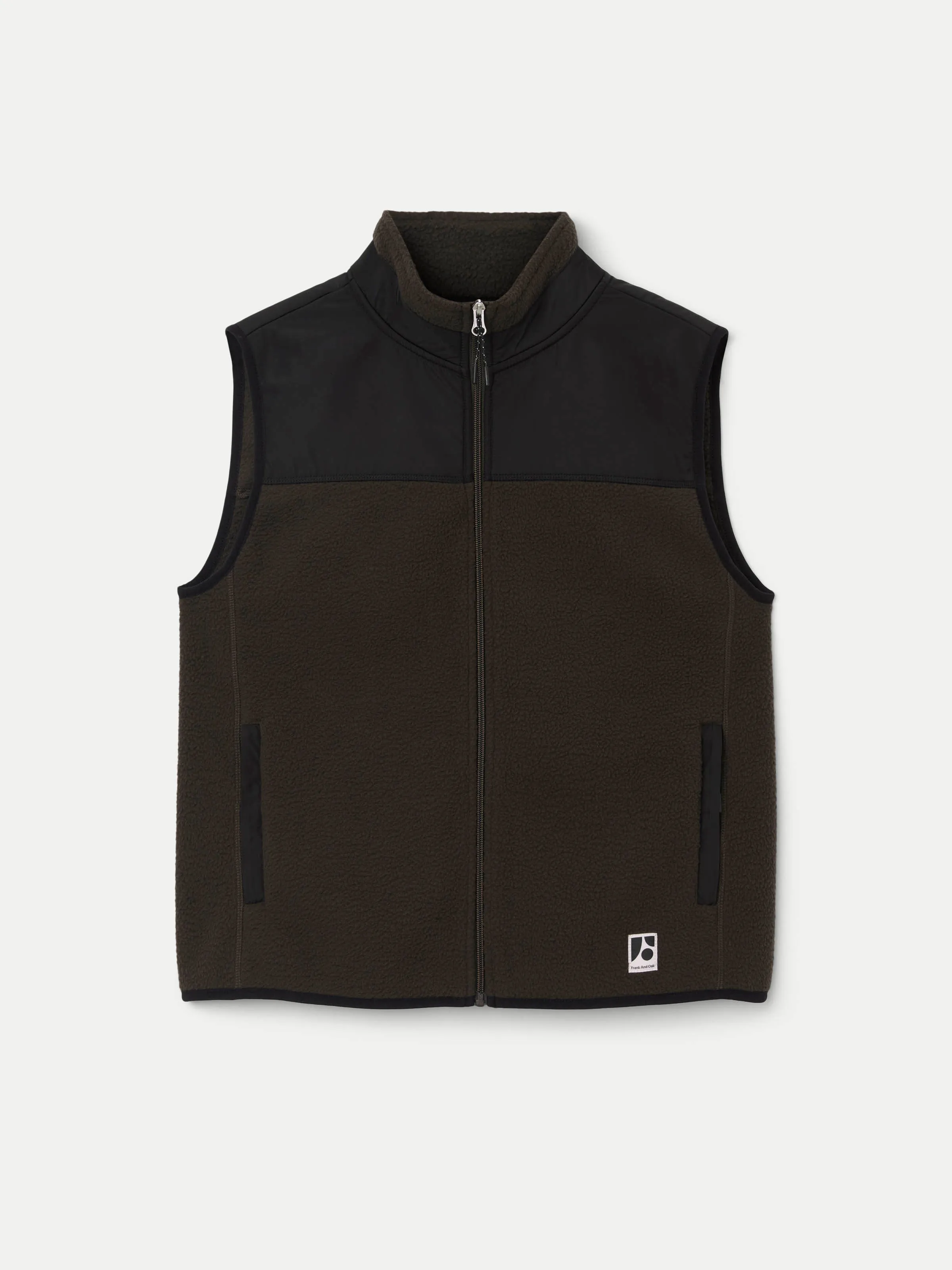 The Polar Fleece Vest in Dark Chocolate