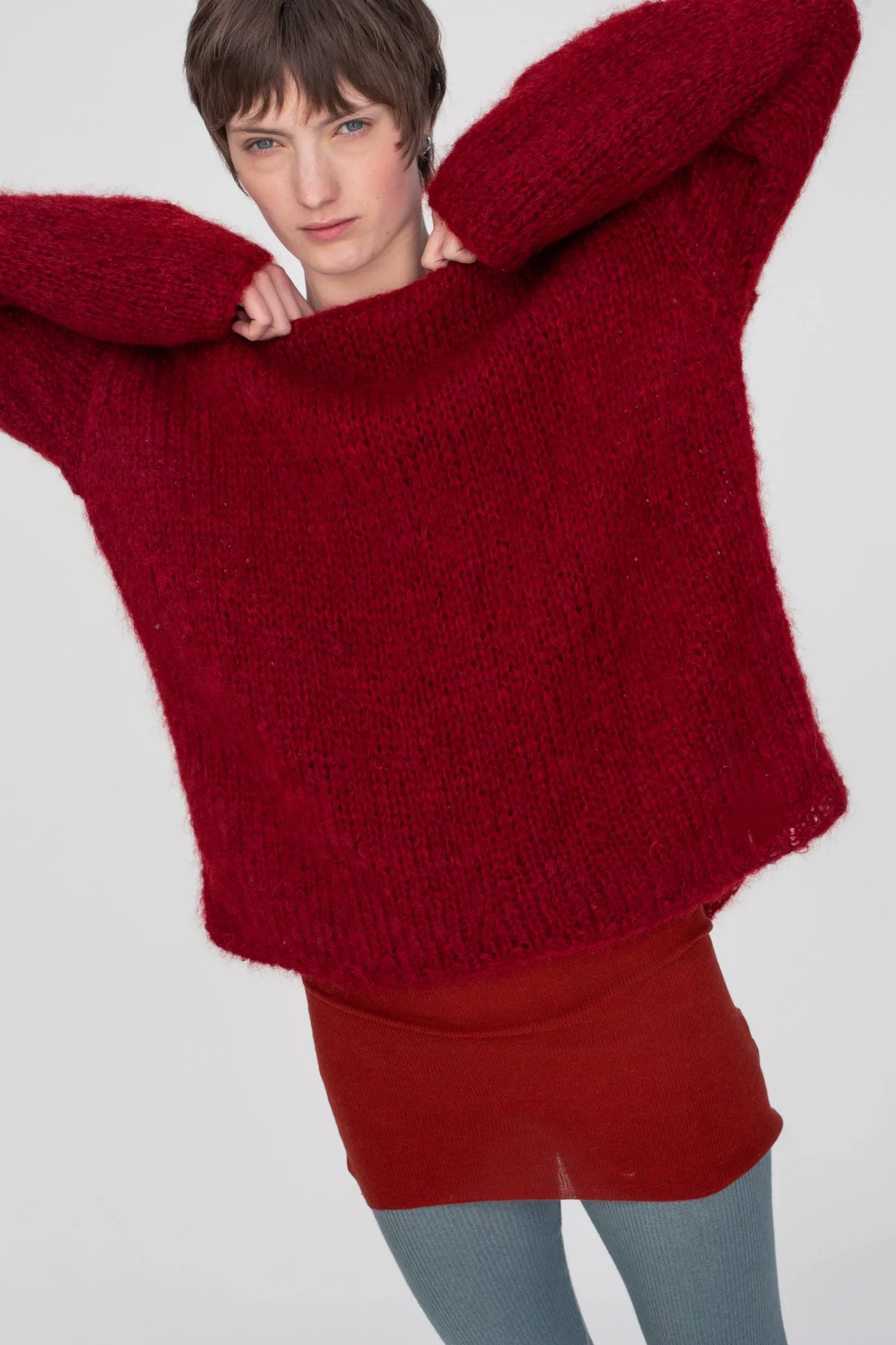 Tullur Mohair Handknit Jumper