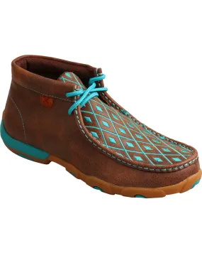 Twisted X Women's Diamond Embroidered Chukka Driving Mocs