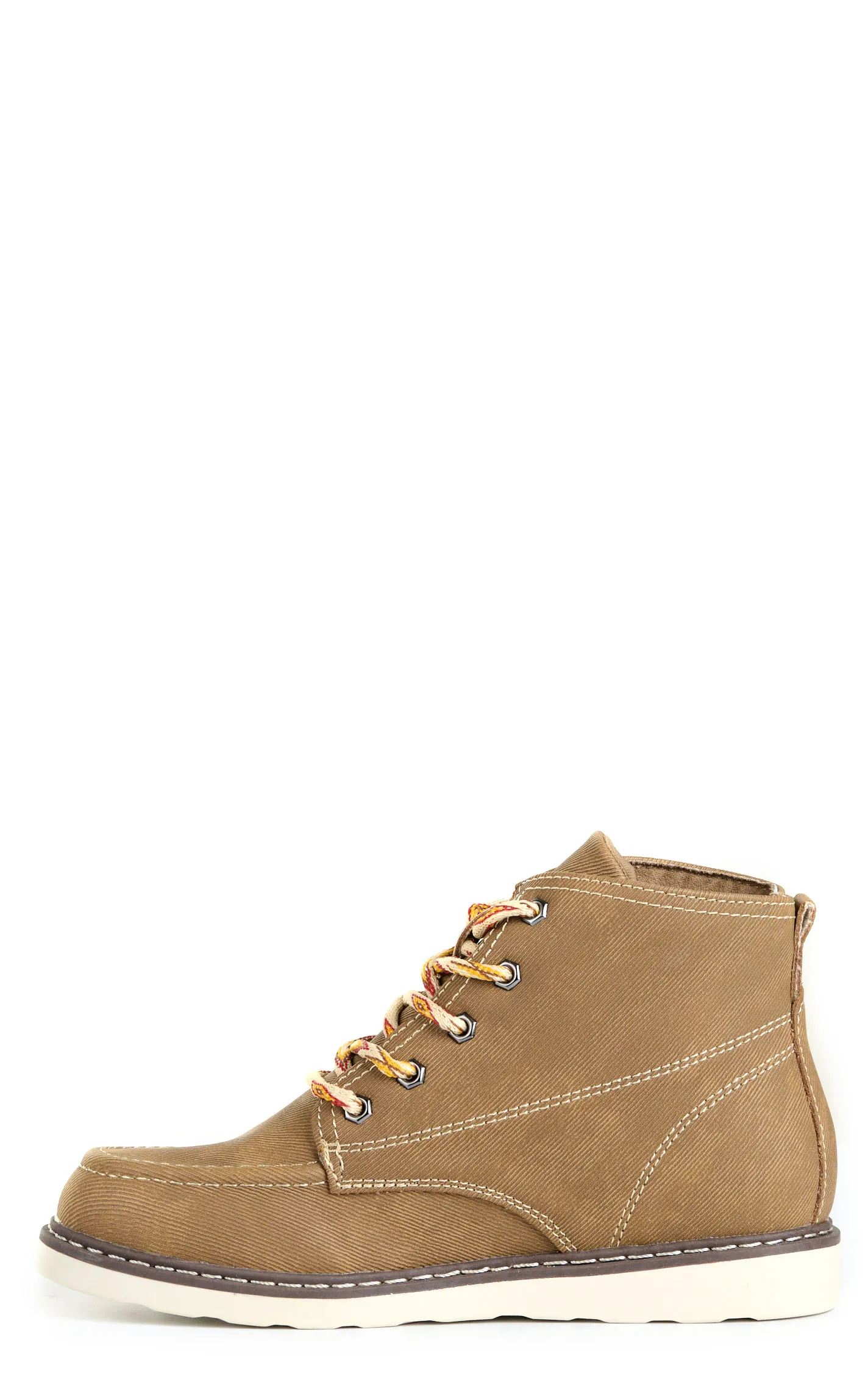 Twister Kids' Clyde Brown Moc Toe Lace Up Chukka Shoe