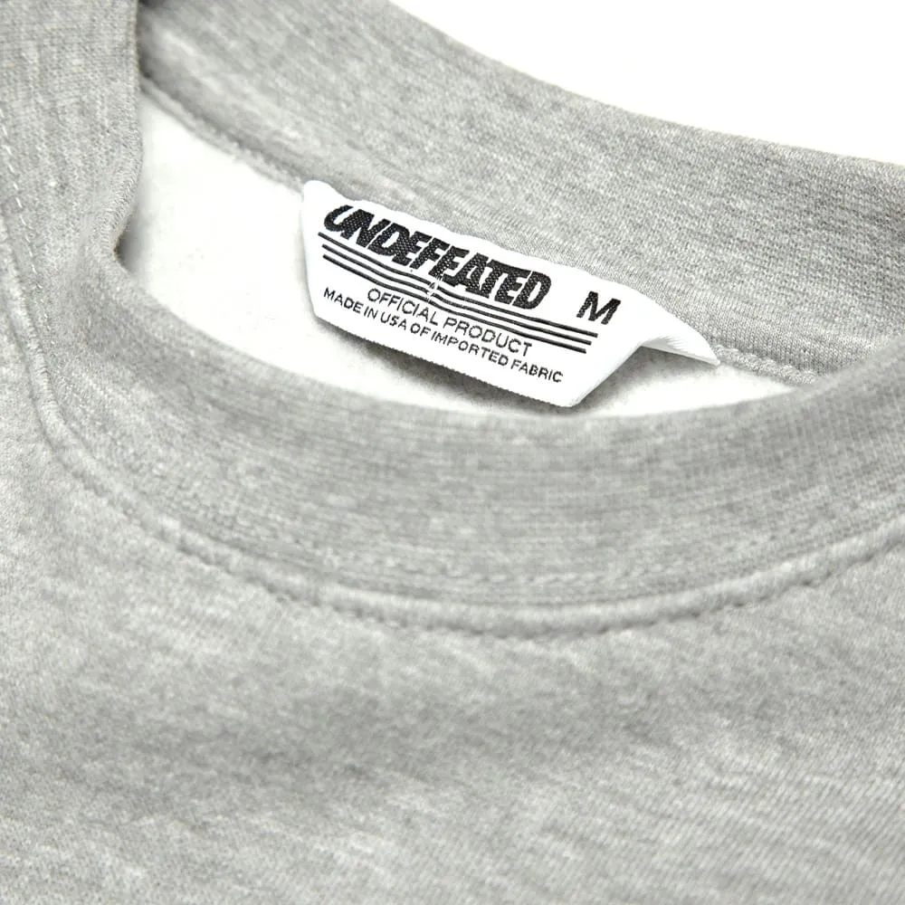 Undefeated 5 Strike Basic Pullover CrewGrey Heather