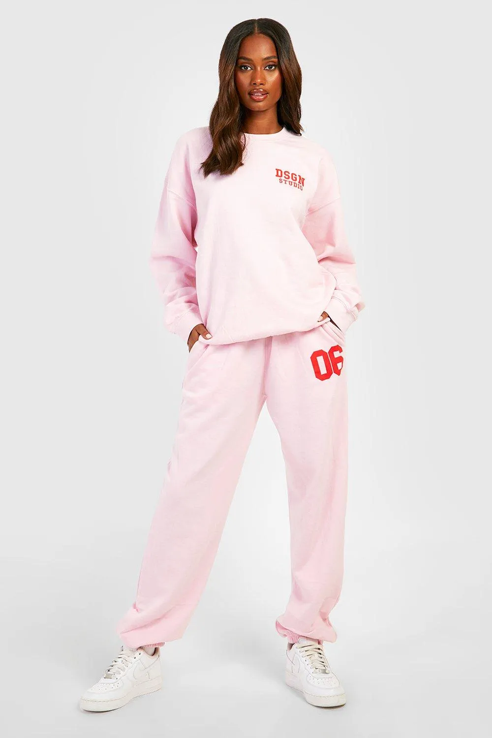 Varsity Printed Sweater Tracksuit