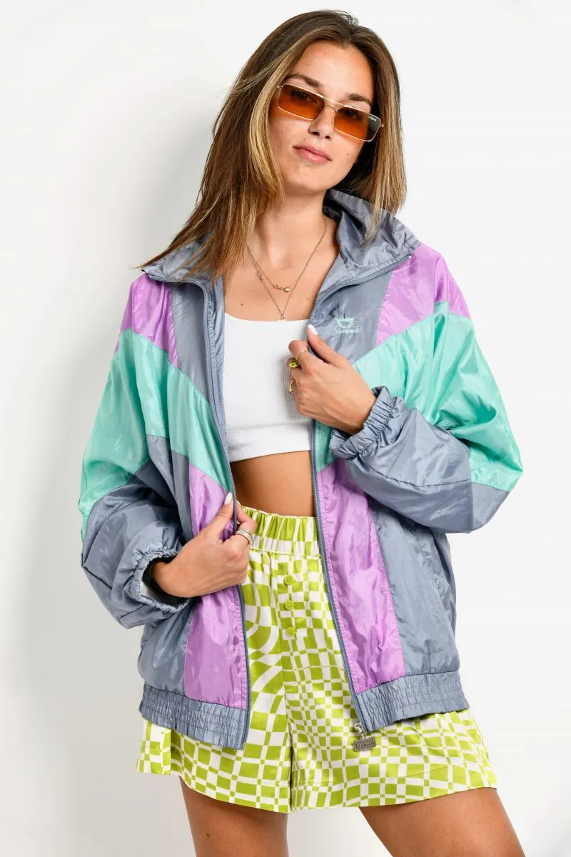 Vintage 80s windbreaker multi