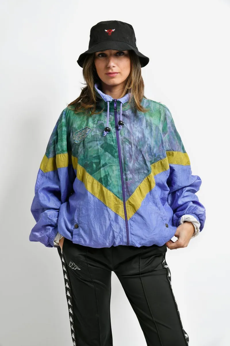 Vintage purple windbreaker jacket