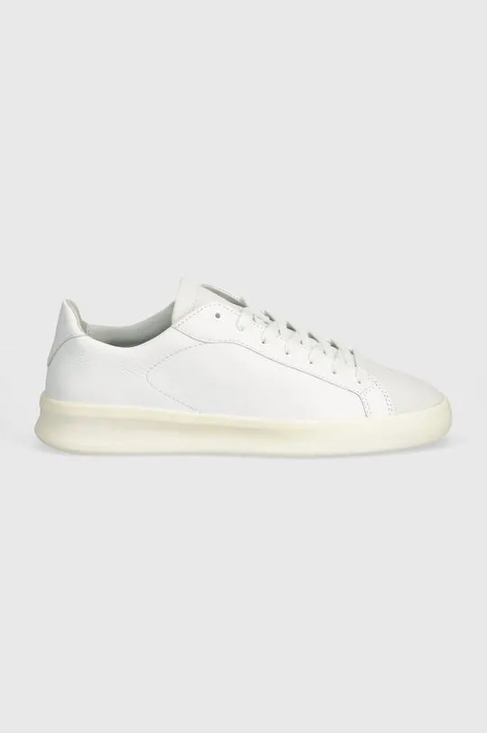 VOR leather sneakers 3A white color 3A.Champagnerweiss