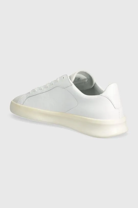 VOR leather sneakers 3A white color 3A.Champagnerweiss