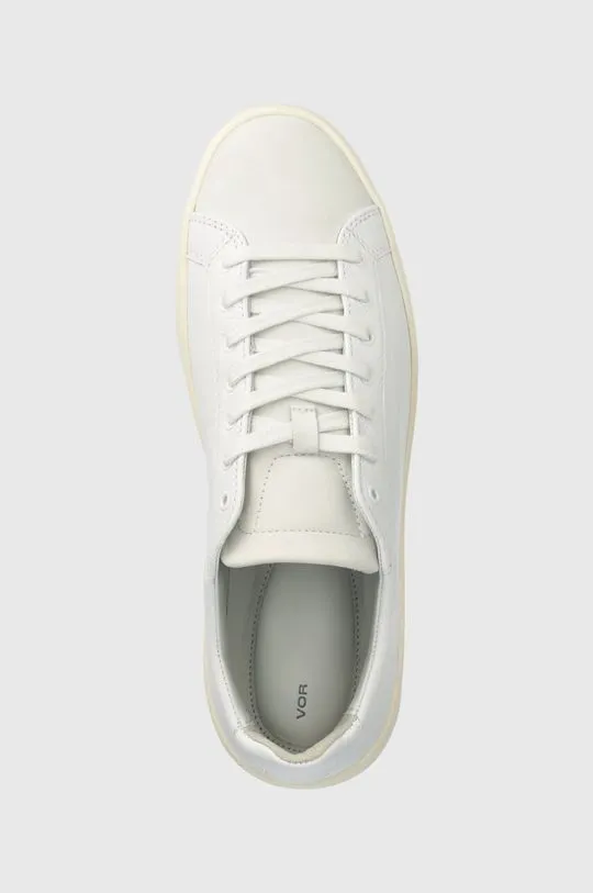 VOR leather sneakers 3A white color 3A.Champagnerweiss