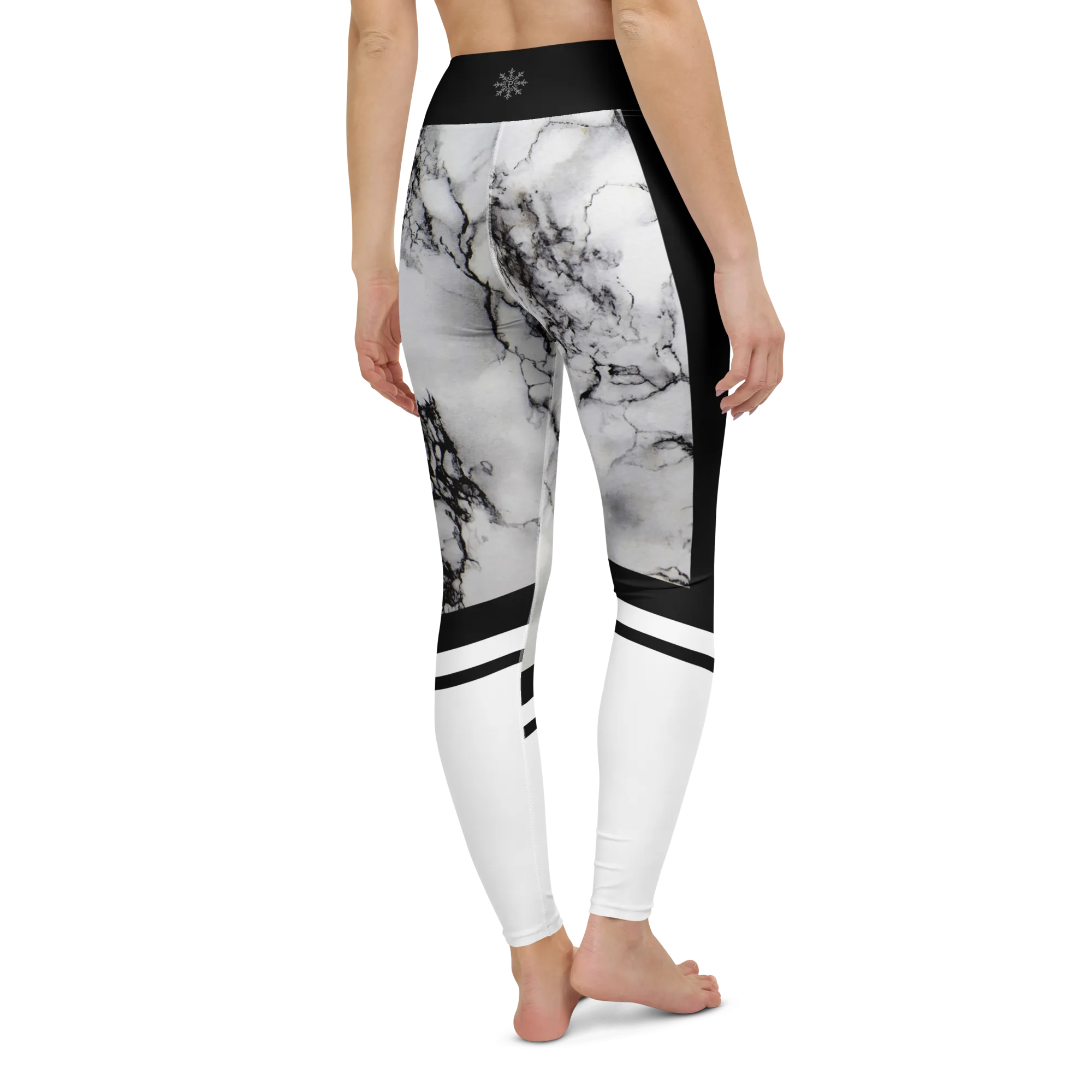 White Marble Leggings