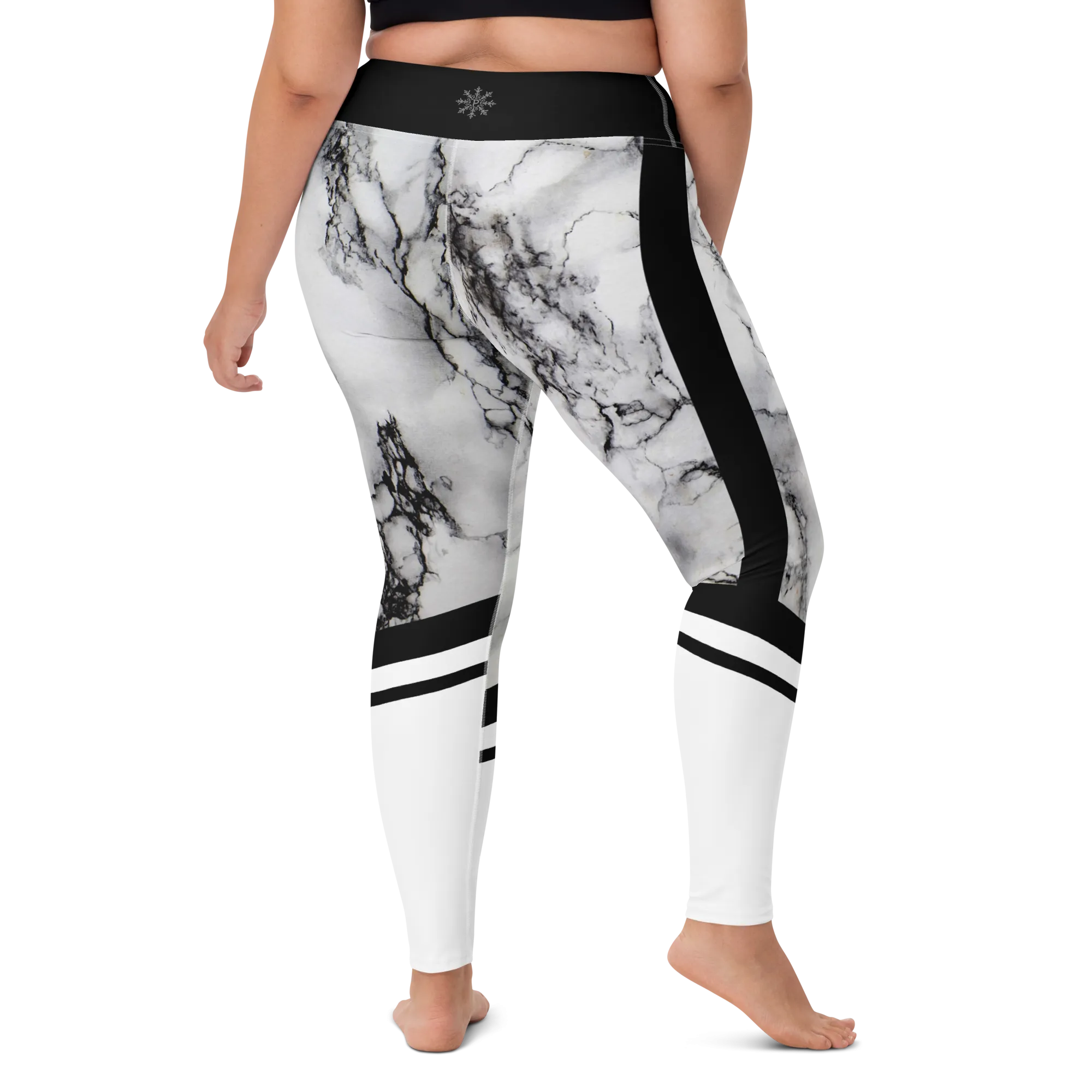 White Marble Leggings