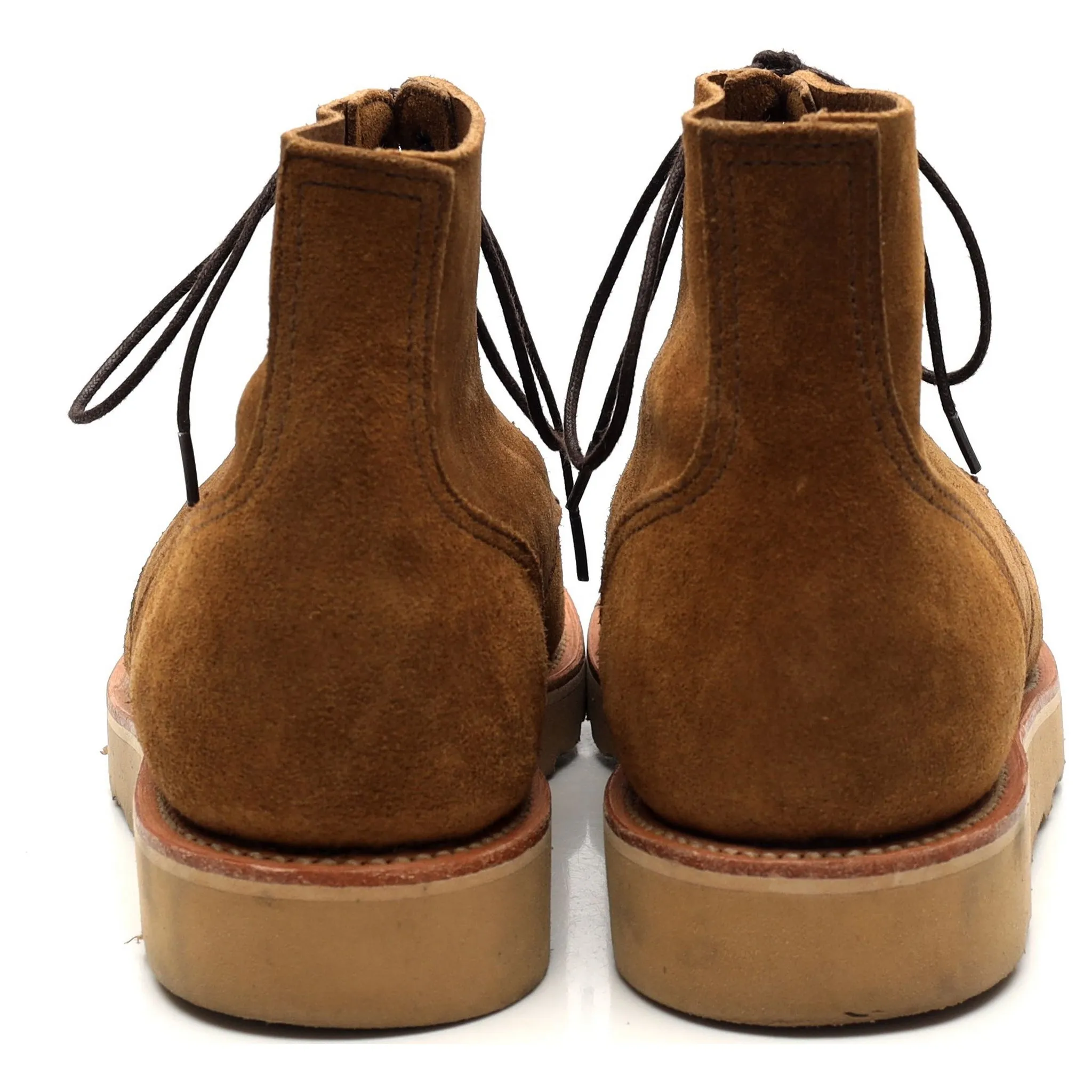 'Wilson' Brown Suede Apron Boots UK 6.5