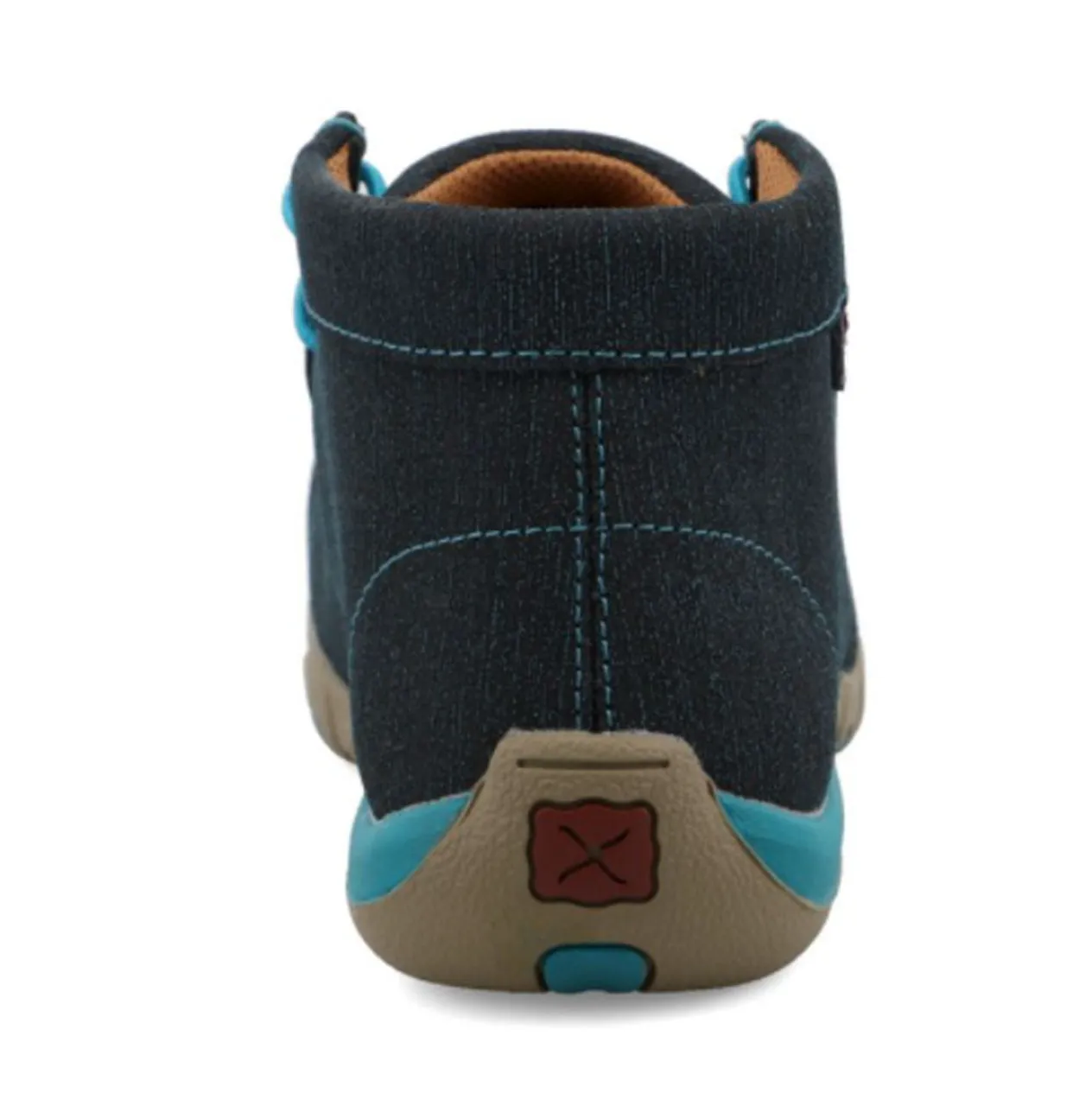 Women's Twisted X NT Work Chukka Driving Moc - Dark Teal & Turquoise