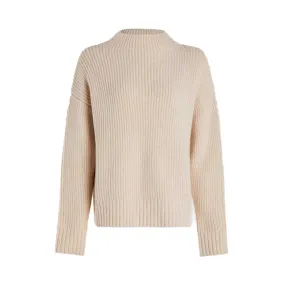 Women's Skyla Funnel Neck Knit Sweater - Whitecap Grey