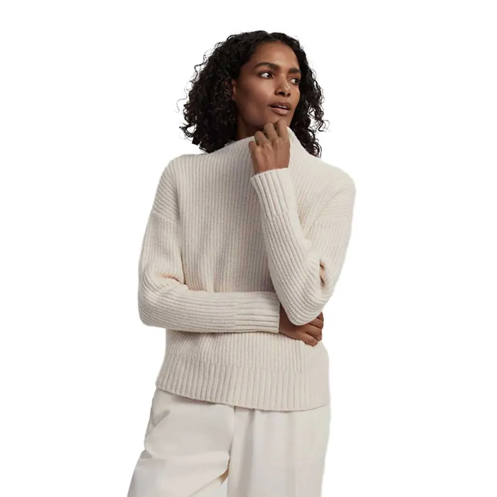 Women's Skyla Funnel Neck Knit Sweater - Whitecap Grey