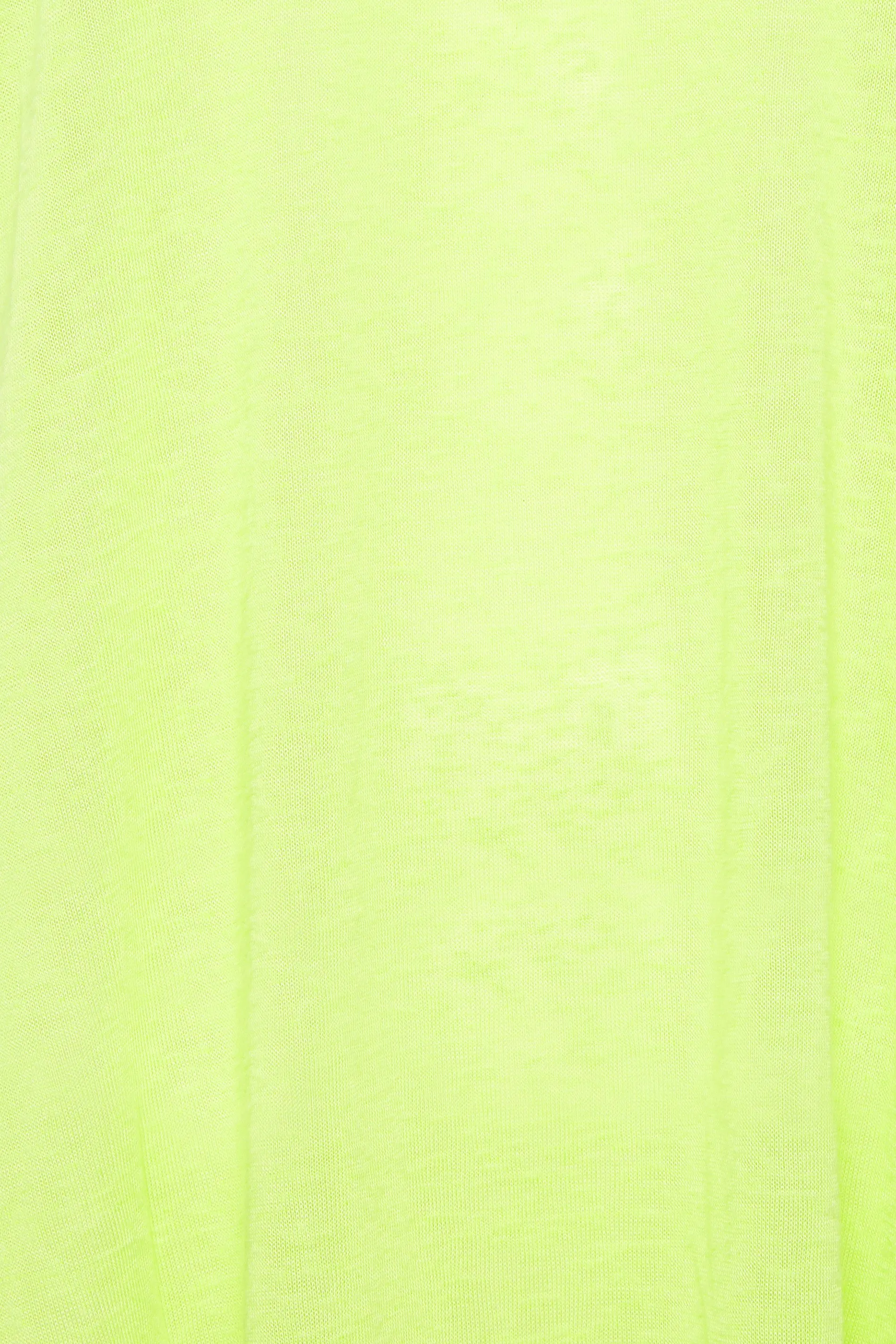 YOURS Curve Lime Green Linen Look Vest Top