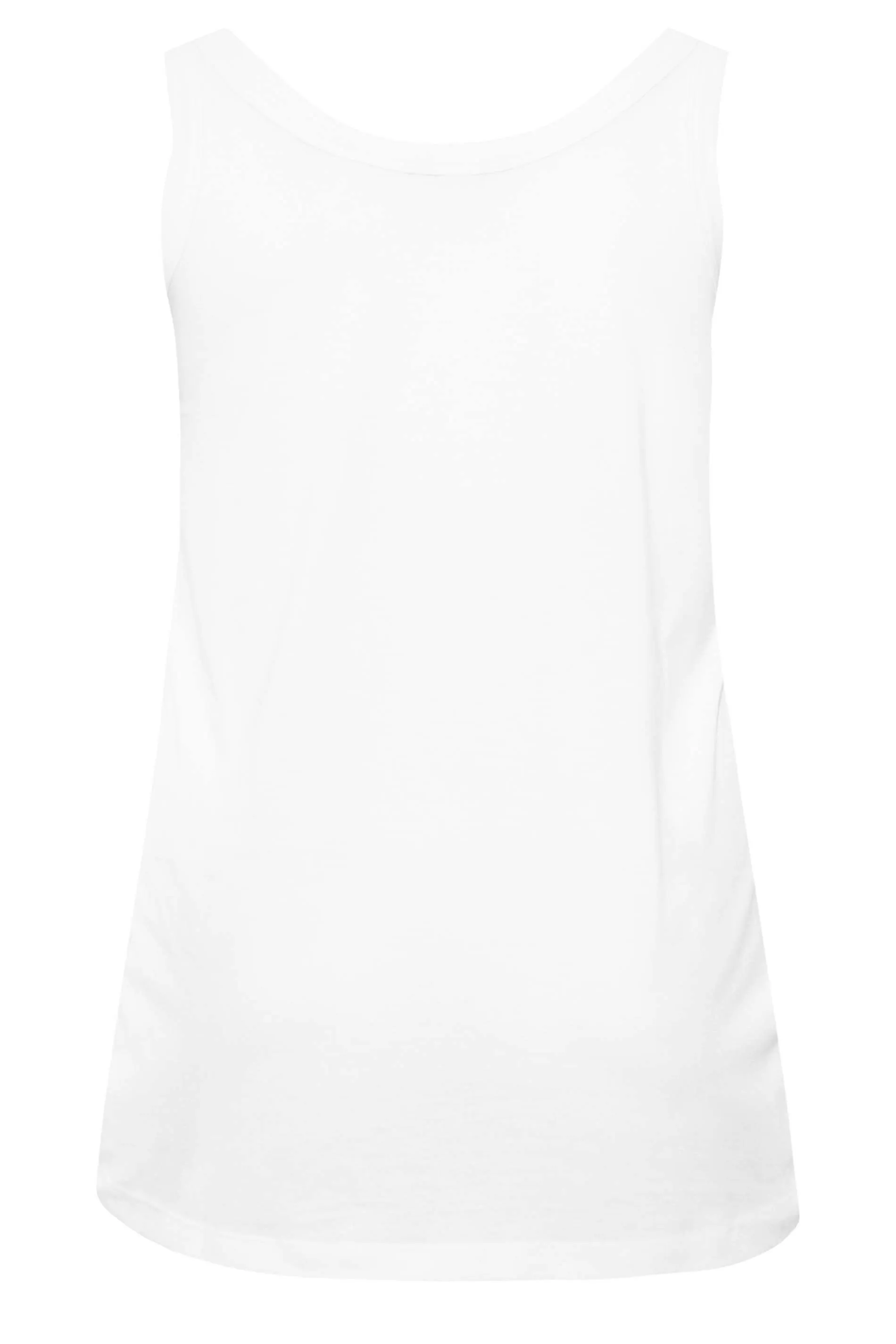 YOURS Curve White Vest Top